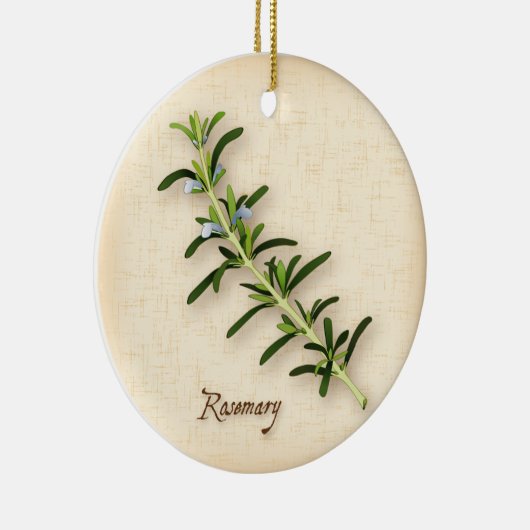 Rosemary Herb Keramisch Ornament (Rechts)
