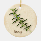 Rosemary Herb Keramisch Ornament (Voorkant)