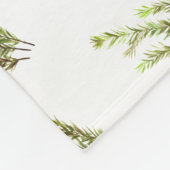 Rosemary herb keuken art greenery rustige chic fleece deken (Hoek)