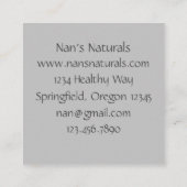 Rosemary Herb Plant Bedankt voor je aankoop Vierkante Visitekaartje (Achterkant)