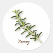 Rosemary Herb Round Stickers (Voorkant)