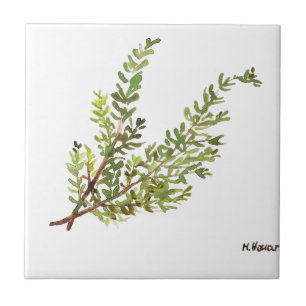 Rosemary herb waterverf keuken Greenery rustic Tegeltje