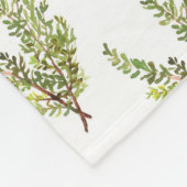 Rosemary herb waterverf Pattern Fleece Deken (Hoek)