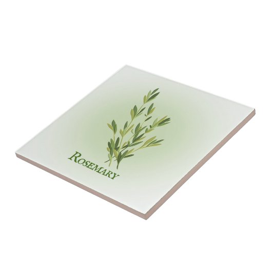 Rosemary Herbal Design Ceramic Tegel Tegeltje (Zijkant)