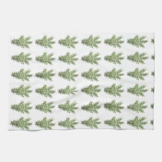 Rosemary Herbs Kitchen Culinaire Greenery Rustic Theedoek (Horizontaal)