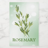 Rosemary Herbs Label Voedselcontainer Etiket (Enkel label)