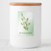 Rosemary Herbs Label Voedselcontainer Etiket (Voorkant)