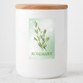 Rosemary Herbs Label Voedselcontainer Etiket