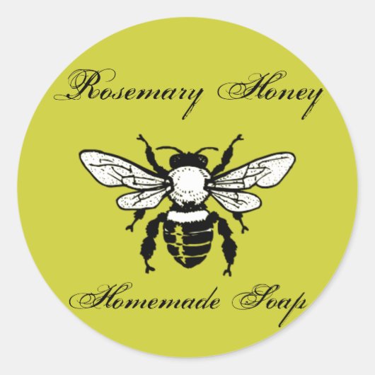 Rosemary Honey Soap Labels (Voorkant)