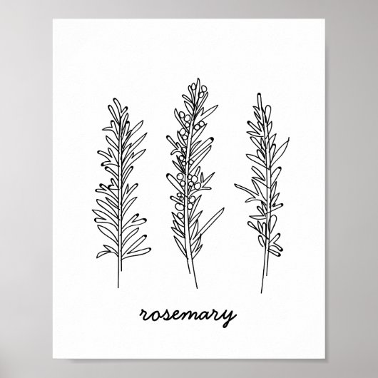 Rosemary Illustration Print (Voorkant)