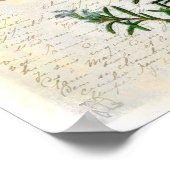 Rosemary, kruiden Hummingbird Botanical Art Print (Hoek)