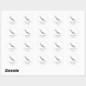 Rosemary Memorial Funeral Seed Packet Ronde Sticker (Vel)