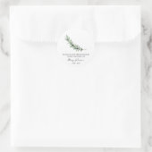 Rosemary Memorial Funeral Seed Packet Ronde Sticker (Tas)