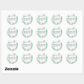 Rosemary Mint Handgemaakte zeep Productlabel Ronde Sticker (Vel)