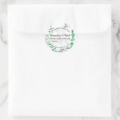 Rosemary Mint Handgemaakte zeep Productlabel Ronde Sticker (Tas)