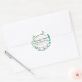Rosemary Mint Handgemaakte zeep Productlabel Ronde Sticker (Envelop)