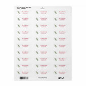 Rosemary Sprig Illustration Return Address Label (Full Sheet)