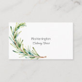 Rosemary Sprig with QR Code Visitekaartje (Voorkant)