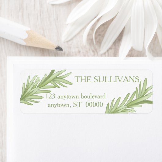 Rosemary Sprigs Herbal Wedding Etiket (Insitu)