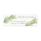 Rosemary Sprigs Herbal Wedding Etiket (Voorkant)