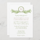 Rosemary Sprigs Herbal Wedding Kaart (Voorkant / Achterkant)