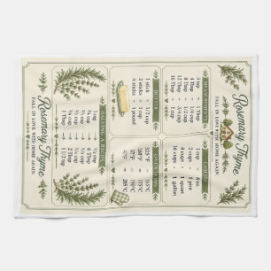 Rosemary Thyme Maatconversie Handdoek
