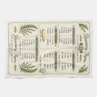 Rosemary Thyme Maatconversie Handdoek