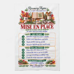 Rosemary Thyme Mise en Place Herfst Keukendoek Theedoek