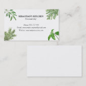 Rosemary Thyme Sage Herbs Culinaire Chef Business Visitekaartje (Voorkant / Achterkant)