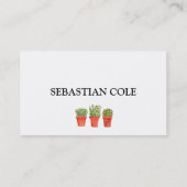 Rosemary Thyme Sage Herbs Culinaire Chef Pots Visitekaartje (Achterkant)