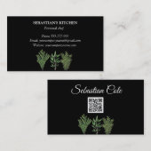 Rosemary Thyme Sage Herbs Culinaire Chef Pots Visitekaartje (Voorkant / Achterkant)