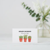 Rosemary Thyme Sage Herbs Visitekaartje (Staand voorkant)