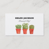 Rosemary Thyme Sage Herbs Visitekaartje (Voorkant)