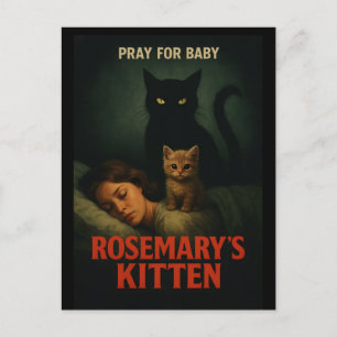 Rosemary's Kitten – Vintage Horror Kat Parodie Briefkaart
