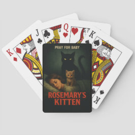 Rosemary's Kitten – Vintage Horror Kat Parodie Pokerkaarten