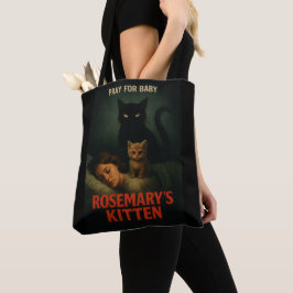 Rosemary's Kitten – Vintage Horror Kat Parodie Tote Bag