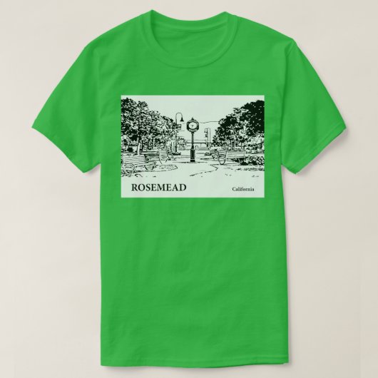 Rosemead California TShirt 2 (Design voorkant)