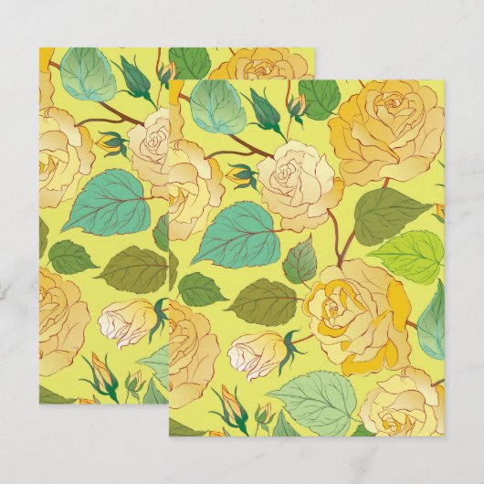 Rosen 4 notitiekaartje (Voorkant / Achterkant)