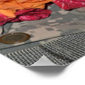 Rosen Acu Militair Uniform Troepen Camouflage Poster (Hoek)