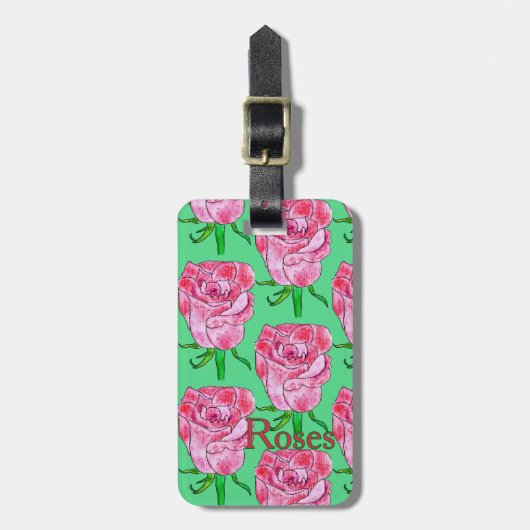 Rosen Blank Bagagelabel (Voorkant verticaal)
