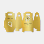 Rosen Bloem 50ste Huwelijksverjaardag Goud Bedankdoosjes (Uitgevouwen)