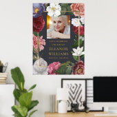 Rosen Bloem Foto Herdenking van het Leven Bord Poster (Thuiskantoor)