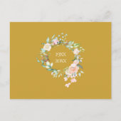 Rosen Bloemen 50e Verjaardag Save the Date Foto Aankondigingskaart (Achterkant)