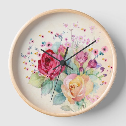 Rosen bloemen op Ecru (Voorkant)