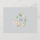 Rosen Bloemensling 70ste Huwelijksverjaardag Uitnodiging Briefkaart (Achterkant)