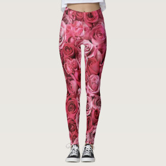 Rosen bloemig groen rood moderne chic stijl Leggin Leggings