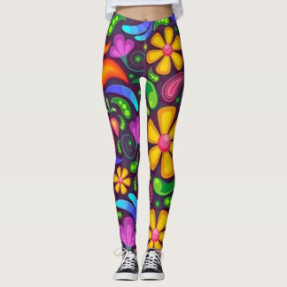 Rosen bloemig groene moderne Leggings lifewomensty