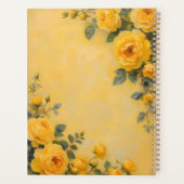 Rosen Bloemige Spiraalgebonden Planner Botanische (Achterkant)