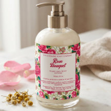 Rosen Bloemzeep Cosmetica Productlabel
