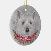 Rosen Cairn Terrier Ornament (Rechts)